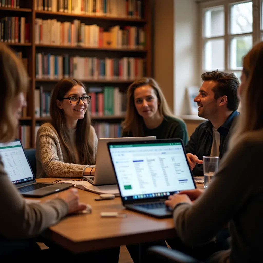 Creative team brainstorming